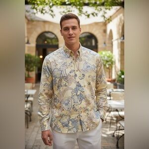 Tommy Bahama | Long Sleeve. Button Down Resortwear Shirt Size XXL